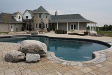 Inground Pools - Patios and Decks: Interlock - Image: 173